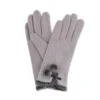 Powder Betty -Wool Fur Edge Gloves - Slate Grey - BET21