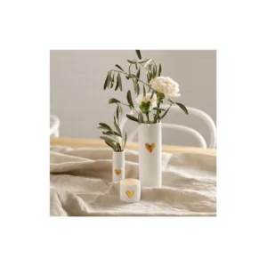 Rader Design - Porcelain Vase - Gold Heart Lifestyle