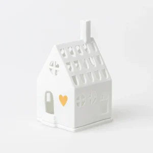 Rader Design - Porcelain Tealight House - Home is where the heart is - 17483