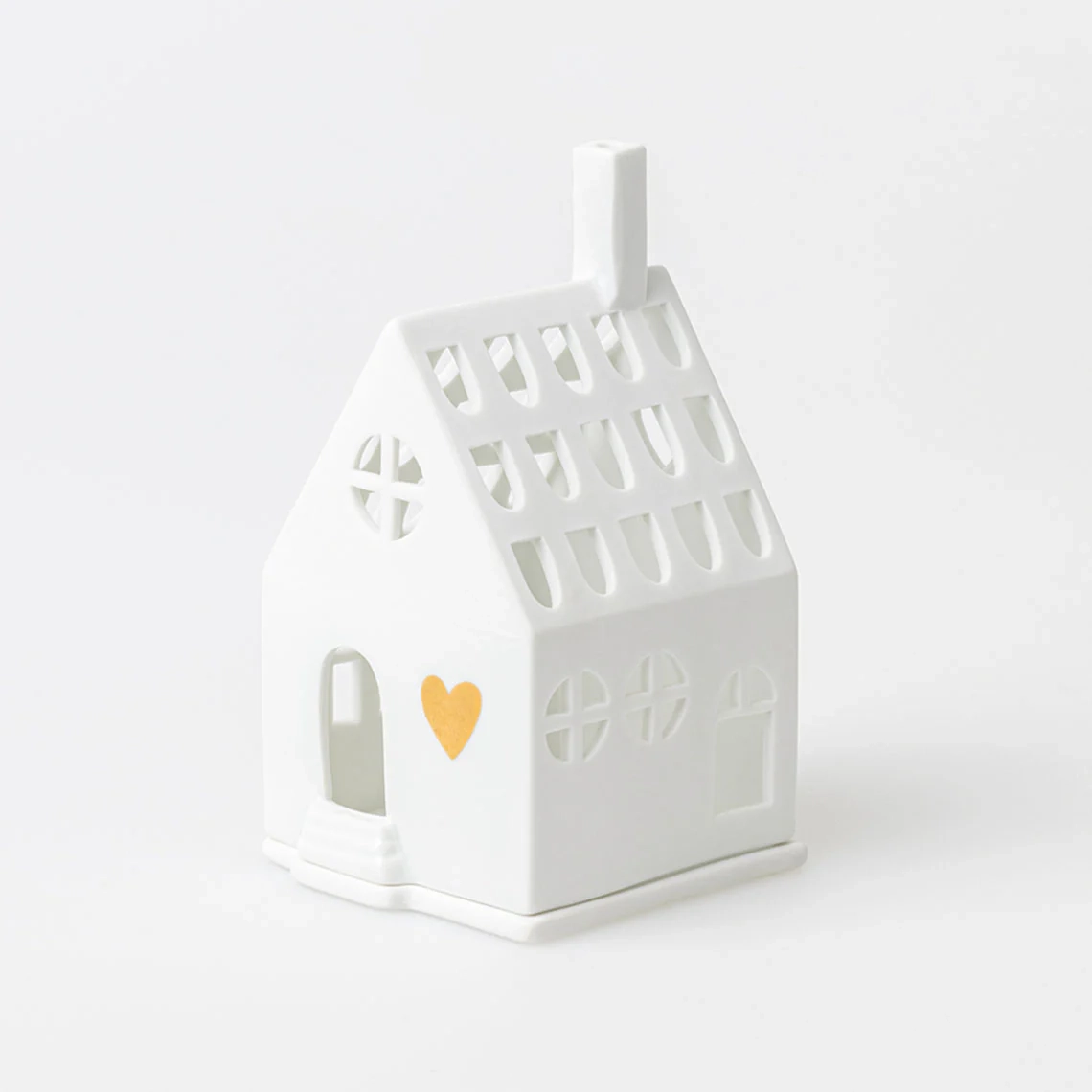 Rader Design - Porcelain Tealight House - Home is where the heart is - 17483
