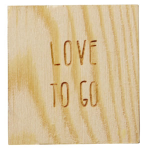 White Porcelain Heart with Wooden Box by Rader - Love To Go - Image 3