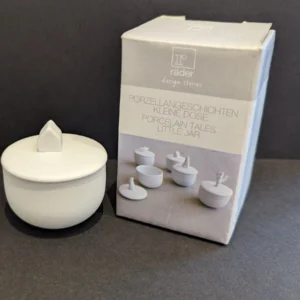 Rader Porcelain Tales Little Jar Trinket Box - House