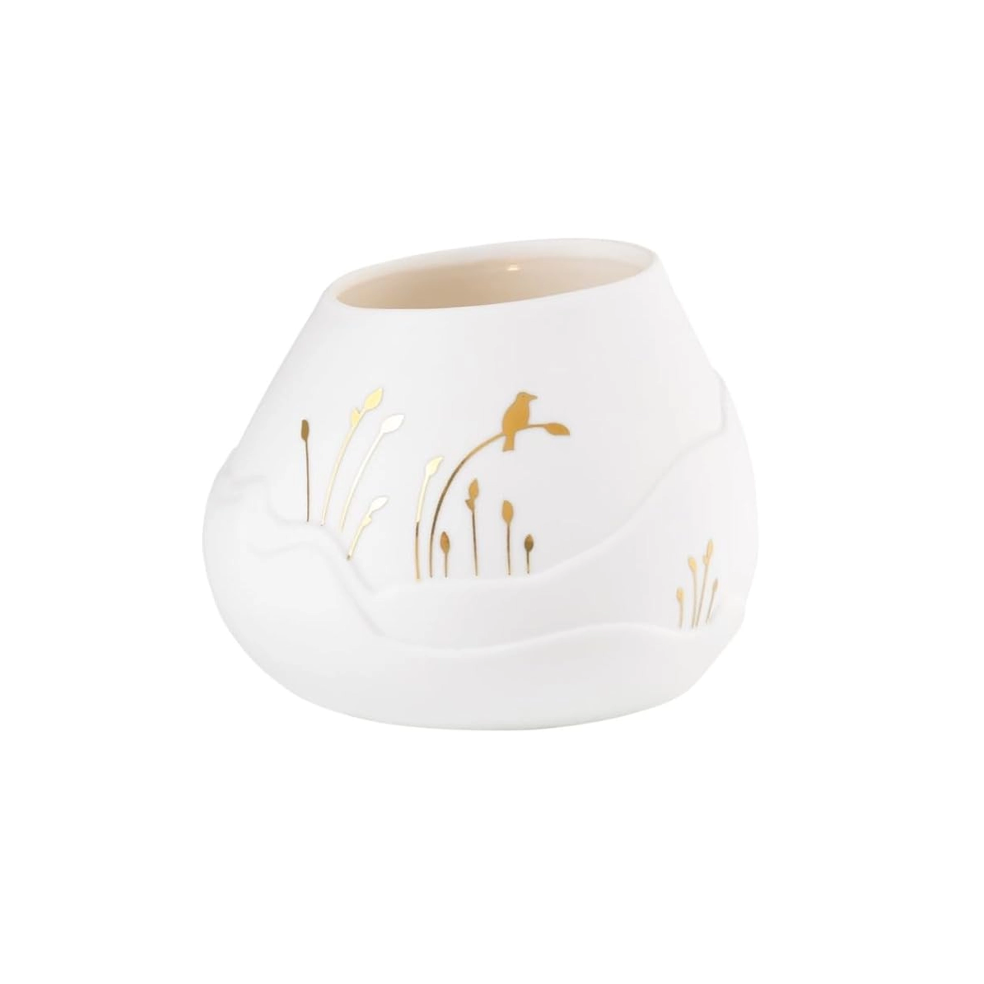 Rader Porcelain Tea Light Landscape Bird - Lit up