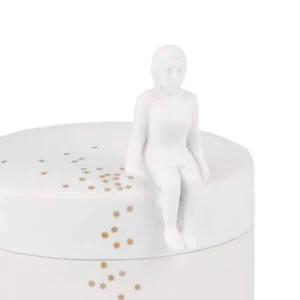 Rader Porcelain Trinket Box - Confetti - Close up
