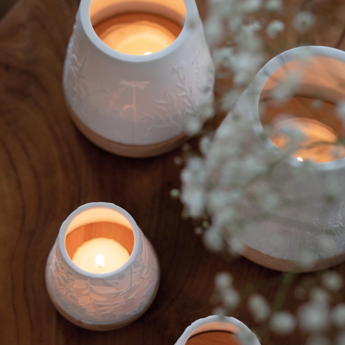 Rader - Porcelain Tealight Lanterns - Collection Close Up