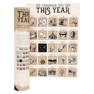 Scratch Off Poster - 25 Things To Do This Year WP2228