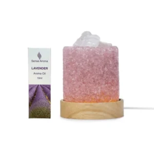 Sense Aroma - Krystelle Fragrance Warmer Set with Oil - CRL-300PINK