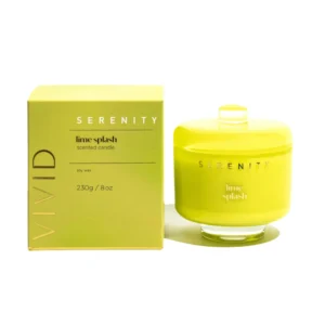 Serenity Vivid Glass Candle - 2 Wick - Lime Splash