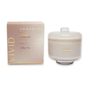 Serenity Vivid Glass Candle - 2 Wick - Patissier