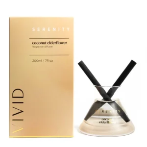 Serenity Vivid Glass Diffuser - Coconut and Elderflower