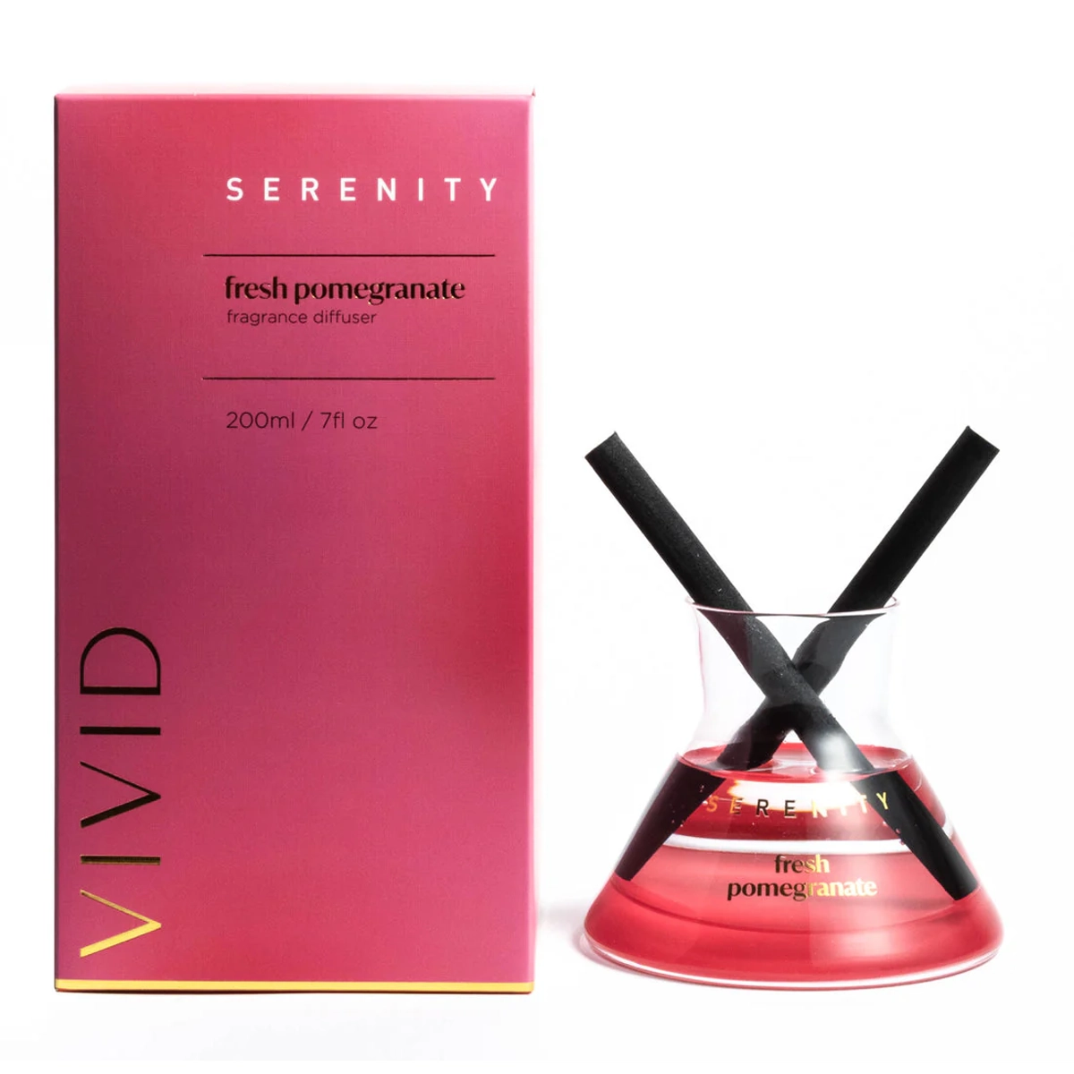 Serenity Vivid Glass Diffuser - Fresh Pomegranate