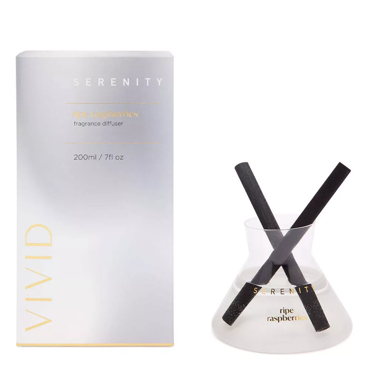 Serenity Vivid Glass Diffuser - Ripe Raspberry