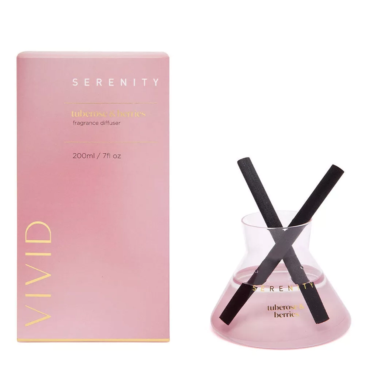 Serenity Vivid Glass Diffuser - Turberose and Berries
