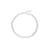 Silver Anklets - Triple Rolo Chain - H2155