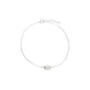 Silver Anklets - Single Freshwater Pearl - H5802S