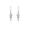 Sterling Silver Earring Drops - Mackerel Fish