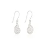 Silver Earrings - Drop - Ammonite