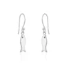 Silver Earrings - Drop - Fish