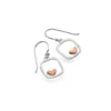 Silver Earrings - Drop - Framed Heart
