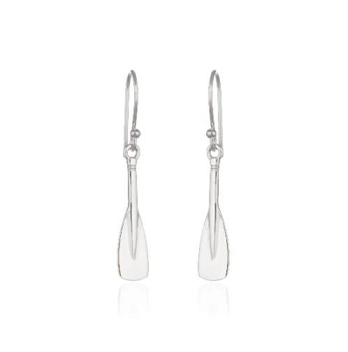 Silver Earrings - Drop - Rowing Oars