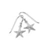 Silver Earrings - Drop - Sparkling Starfish