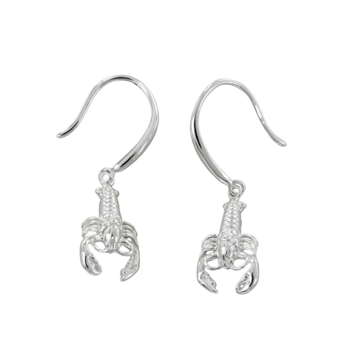 Solid Silver Earrings - Drop - Lobster
