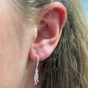 Sterling Silver Earrings - Drops - Little Fishes Model