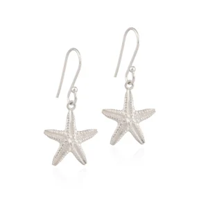 Silver Earrings - Drops - Starfish