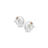 Silver Earrings - Studs - Circle Sailaway Theme