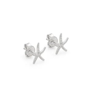 Sterling Silver Earring Studs - Large Starfish 11400081