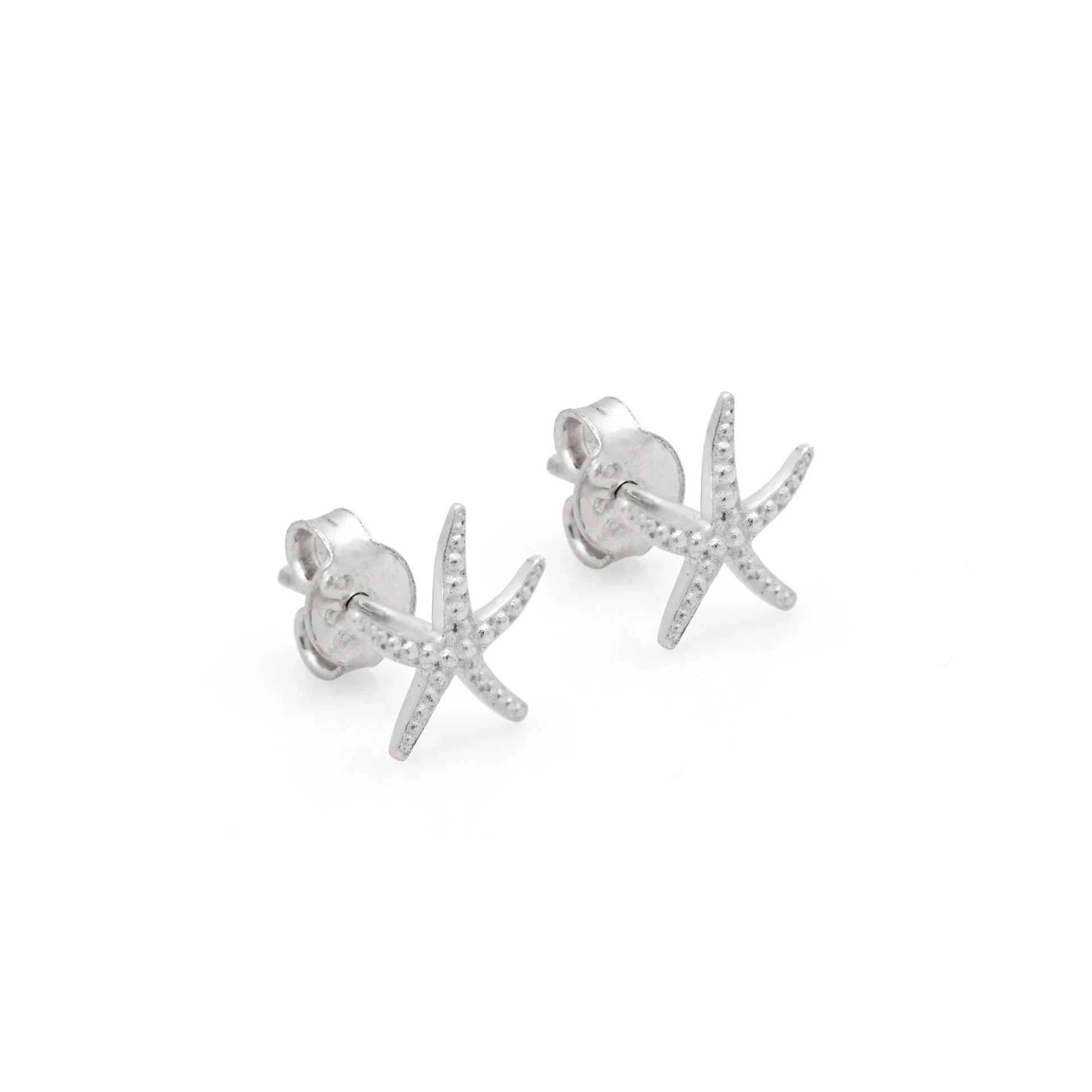 Sterling Silver Earring Studs - Large Starfish 11400081
