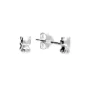 Silver Earrings - Studs - Small Cat Kitten