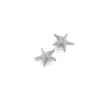 Silver Earrings - Studs - Sparkling Starfish