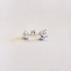 Silver Earrings - Studs - Tree Frog