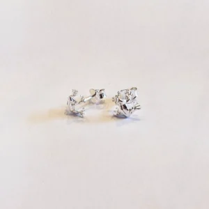 Silver Earrings - Studs - Tree Frog