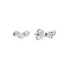 Silver Earrings - Studs - Triple Pink Cubic Zirconia - H4655PSilver Earrings - Studs - Triple Cubic Zirconia - H4655