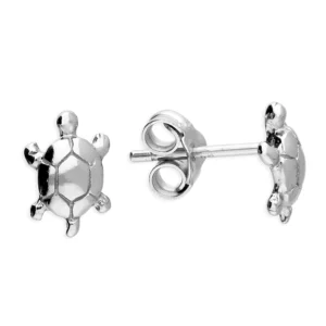 Silver Earrings - Studs - Turtle - H6318S