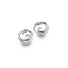 Sterling Silver Earrings - Studs - Circular Wave with Seagull