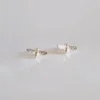 Silver Earrings - Studs - Detailed Bumble-bee