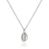 Silver Necklace - Cast Cowrie Shell Pendant