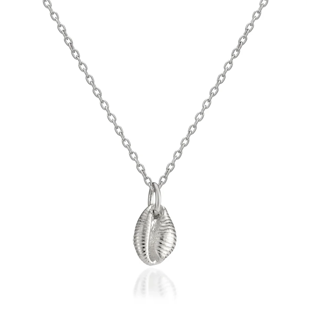 Silver Necklace - Cast Cowrie Shell Pendant