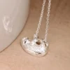 Silver Necklace - Little Sloth Pendant - SB1141 Lifestyle