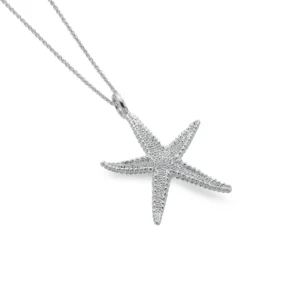 Sterling Silver - Necklace - Mounts Bay Starfish Pendant