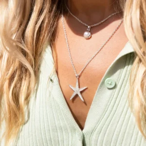 Sterling Silver - Necklace - Mounts Bay Starfish Pendant Model
