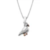 Silver Necklace Puffin Pendant