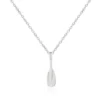 Silver Necklace - Rowing Oar Pendant