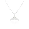 Silver Necklace - Whale Tail Pendant