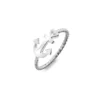 Silver Rings - Anchor and Heart Twist Ring - P1598-J