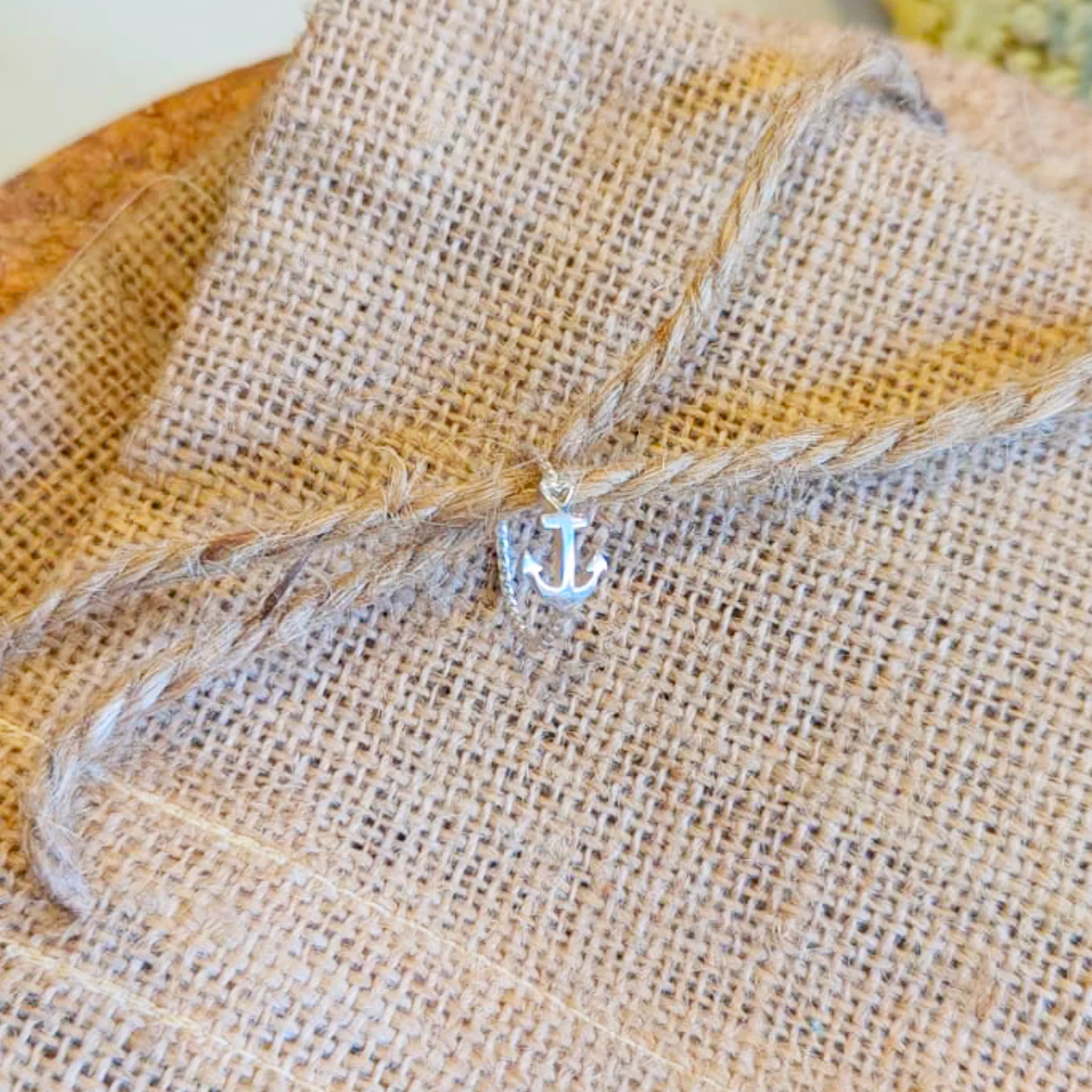 Silver Rings - Anchor and Heart Twist Ring - P1598-J Lifestyle