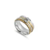 Silver Rings - Spinning Cubic Zirconia Ring - 11100067